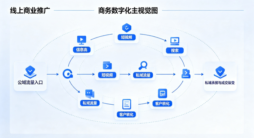 沂源县线上商业推广怎么做？全域流量闭环搭建与低成本转化实战指南